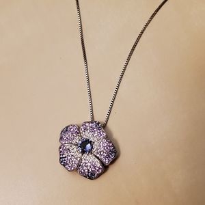 Helzberg Diamonds Flower Pendant Necklace